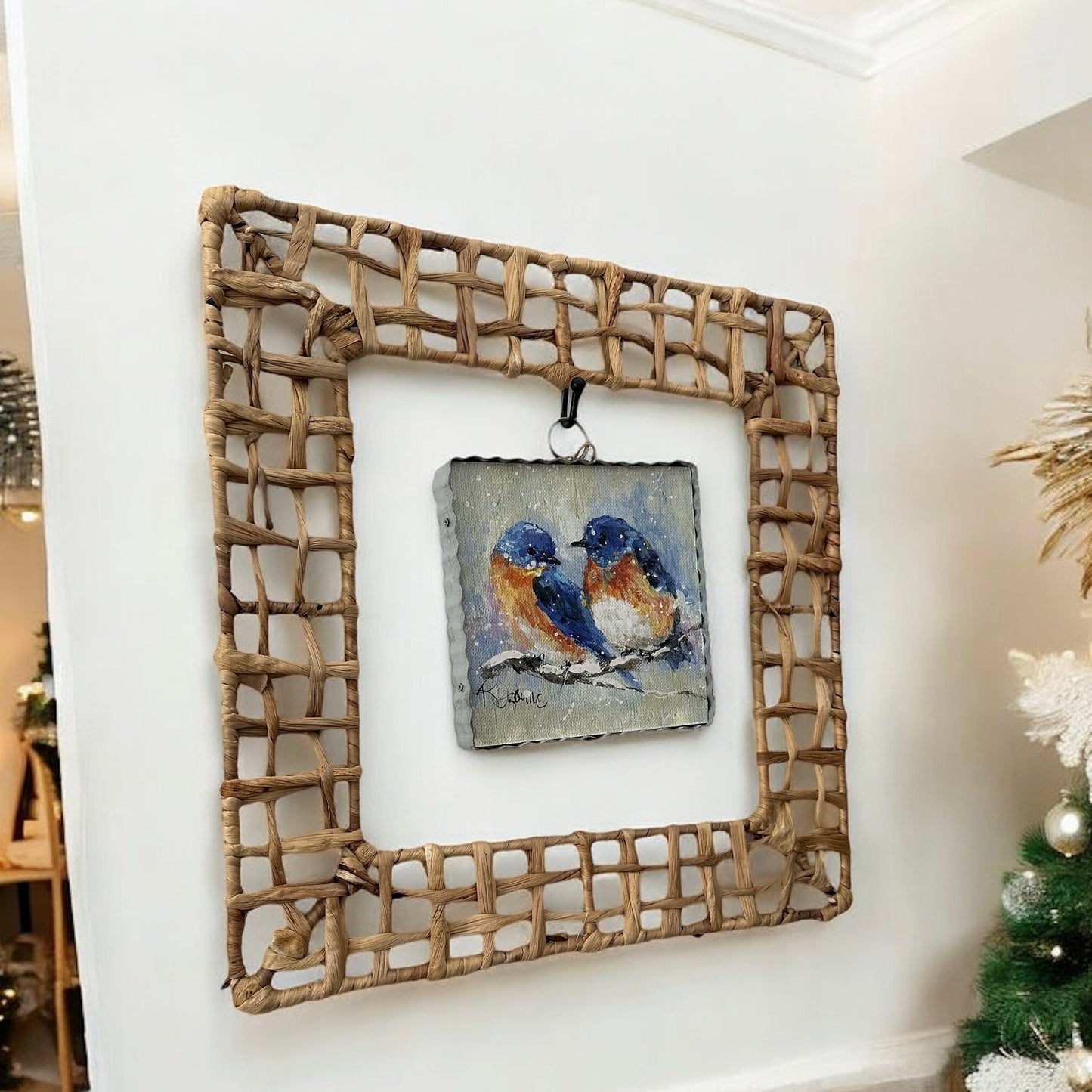 Rozie's Winter Blue Birds Charm