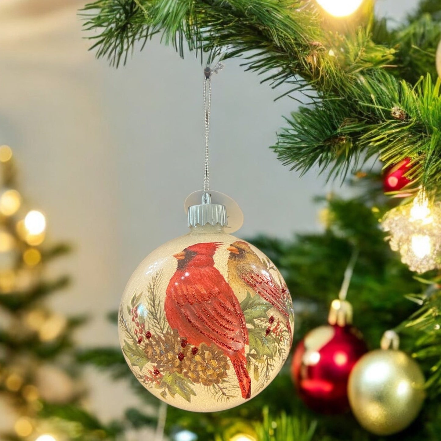 Light Up Cardinal Ornament