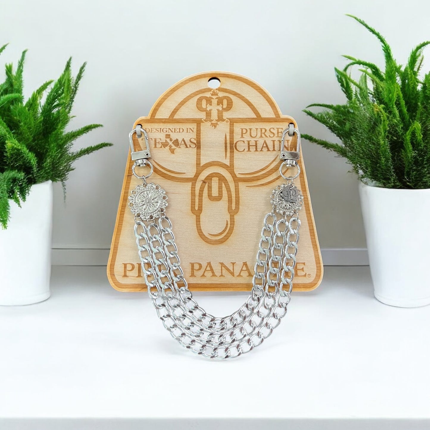 Three Strand Purse Chain with Swivel Hook