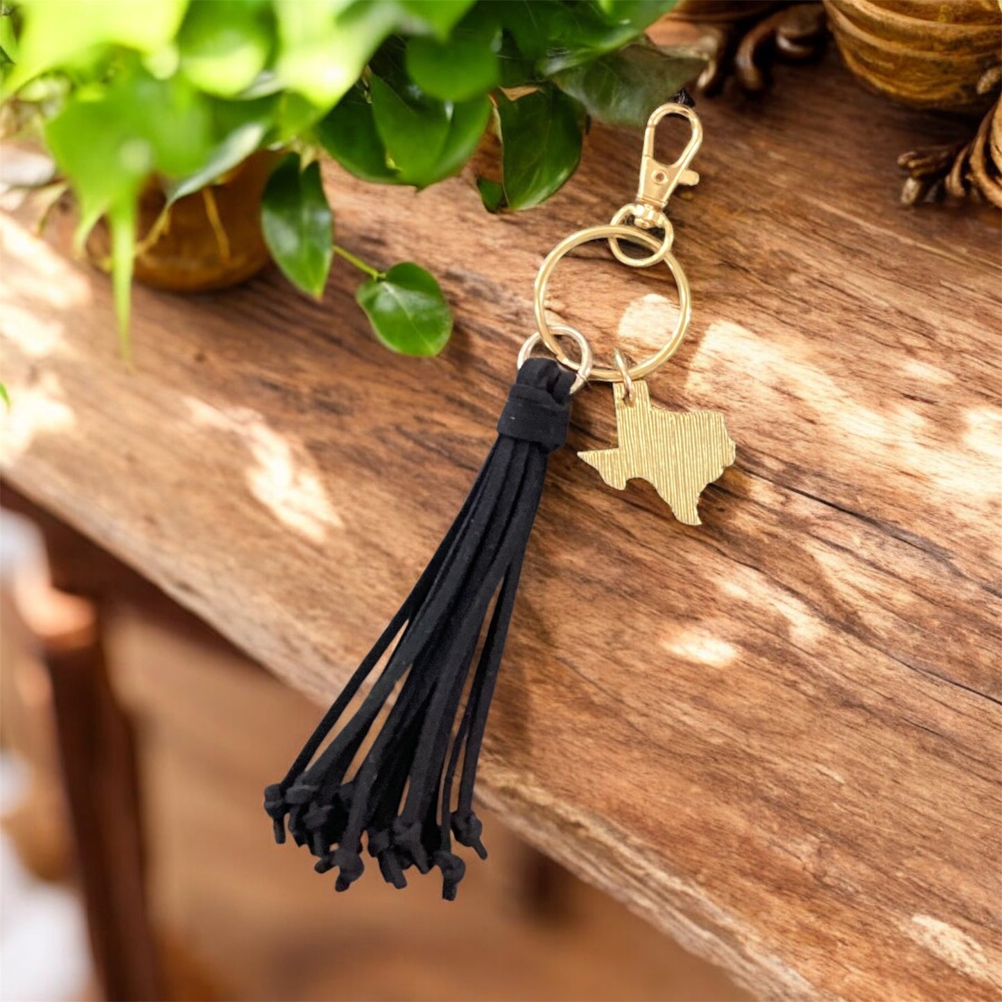 Texas Tassel Keychain