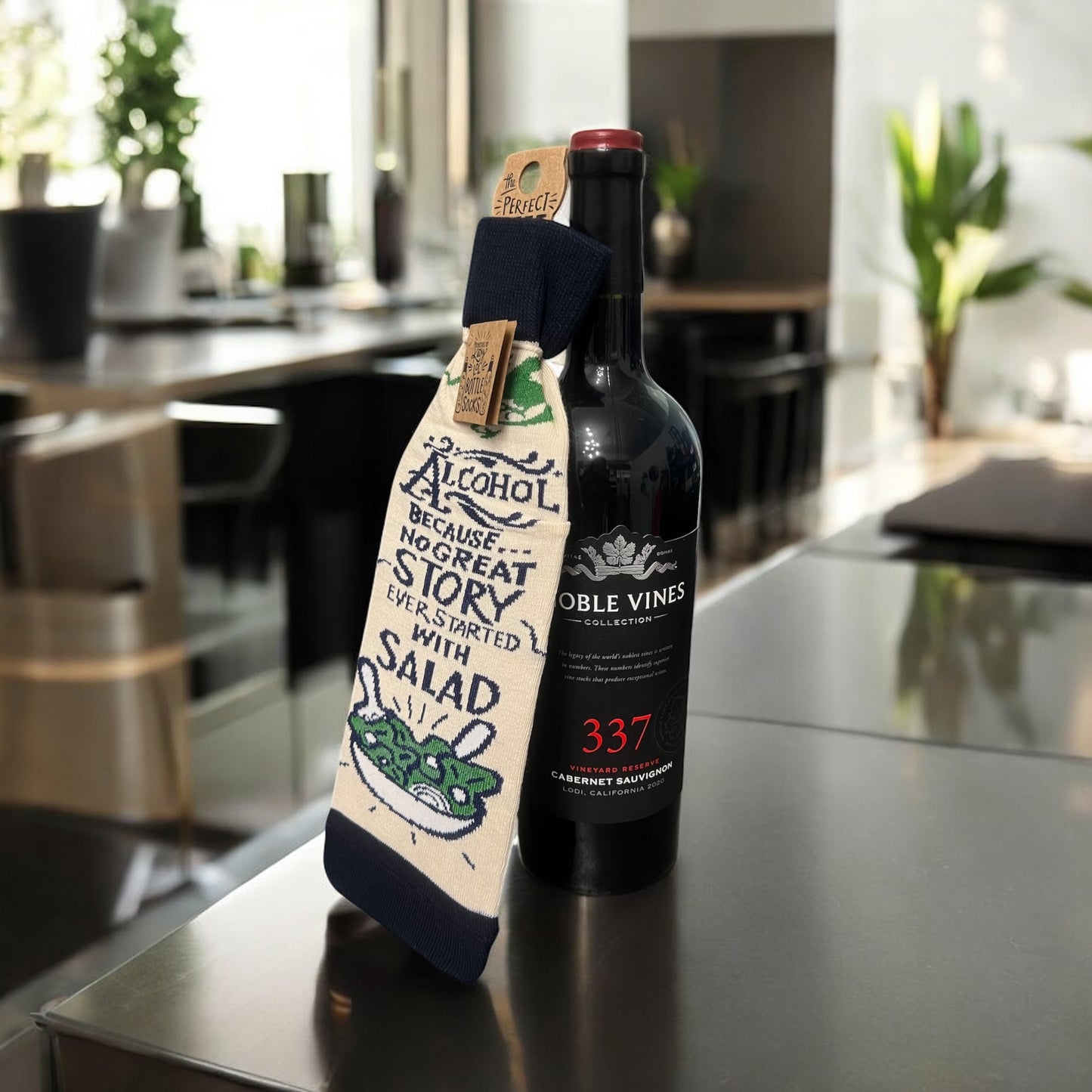 “ Alcohol Because No Great Story” Bottle Sock