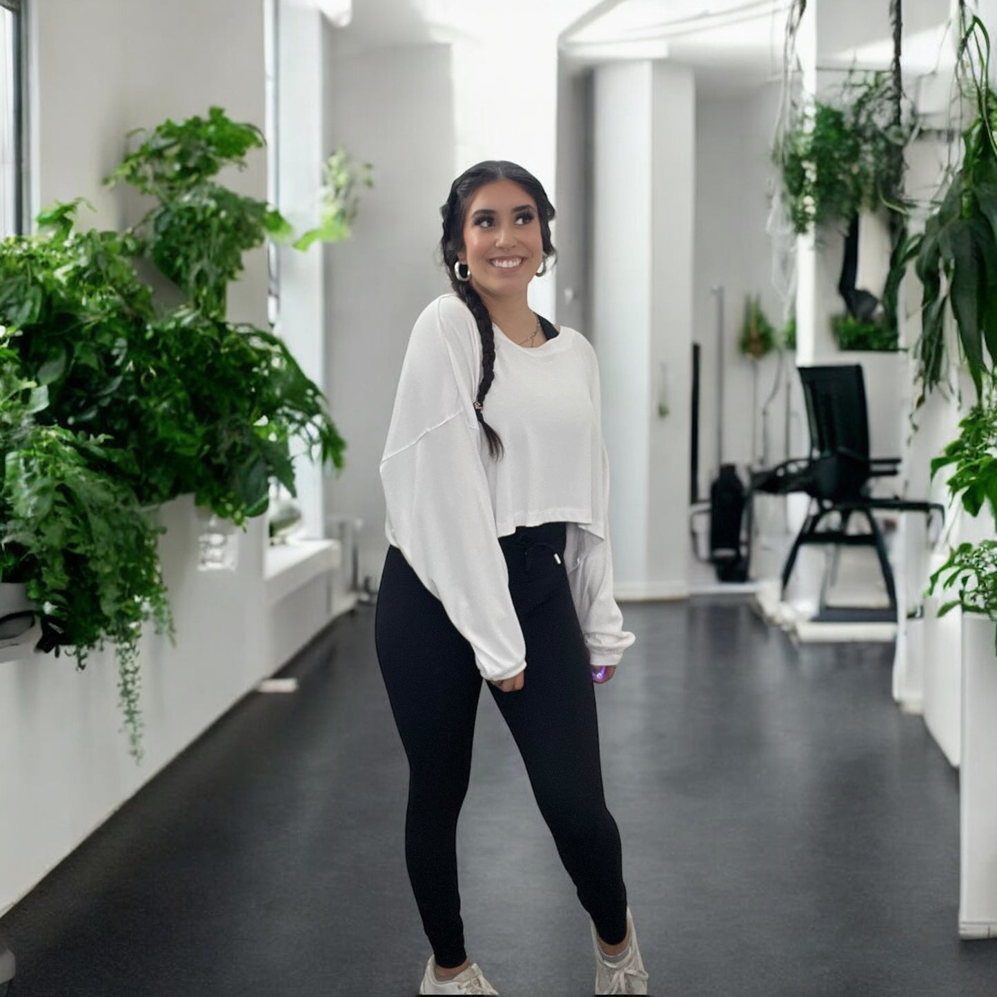 Aria Drawstring Black Legging