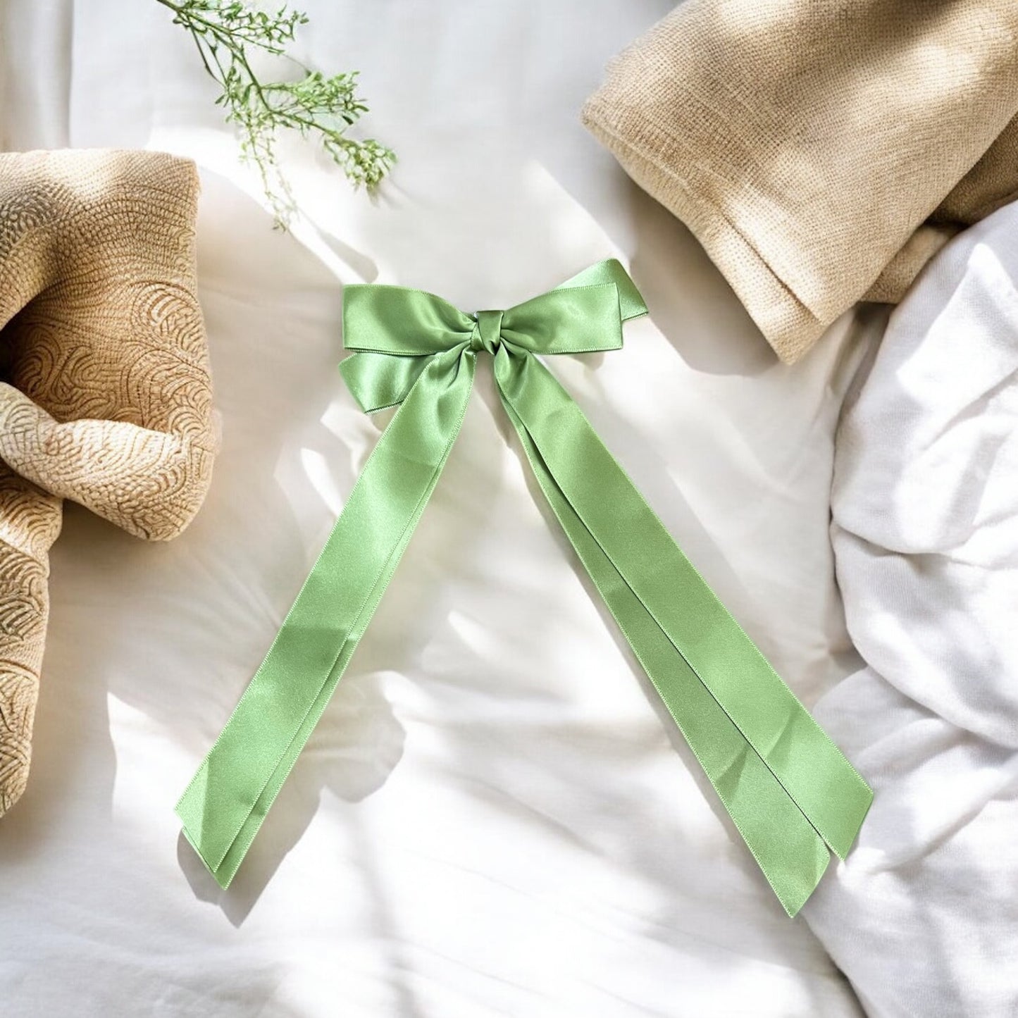 Satin Take a Bow Hair Clip Bows