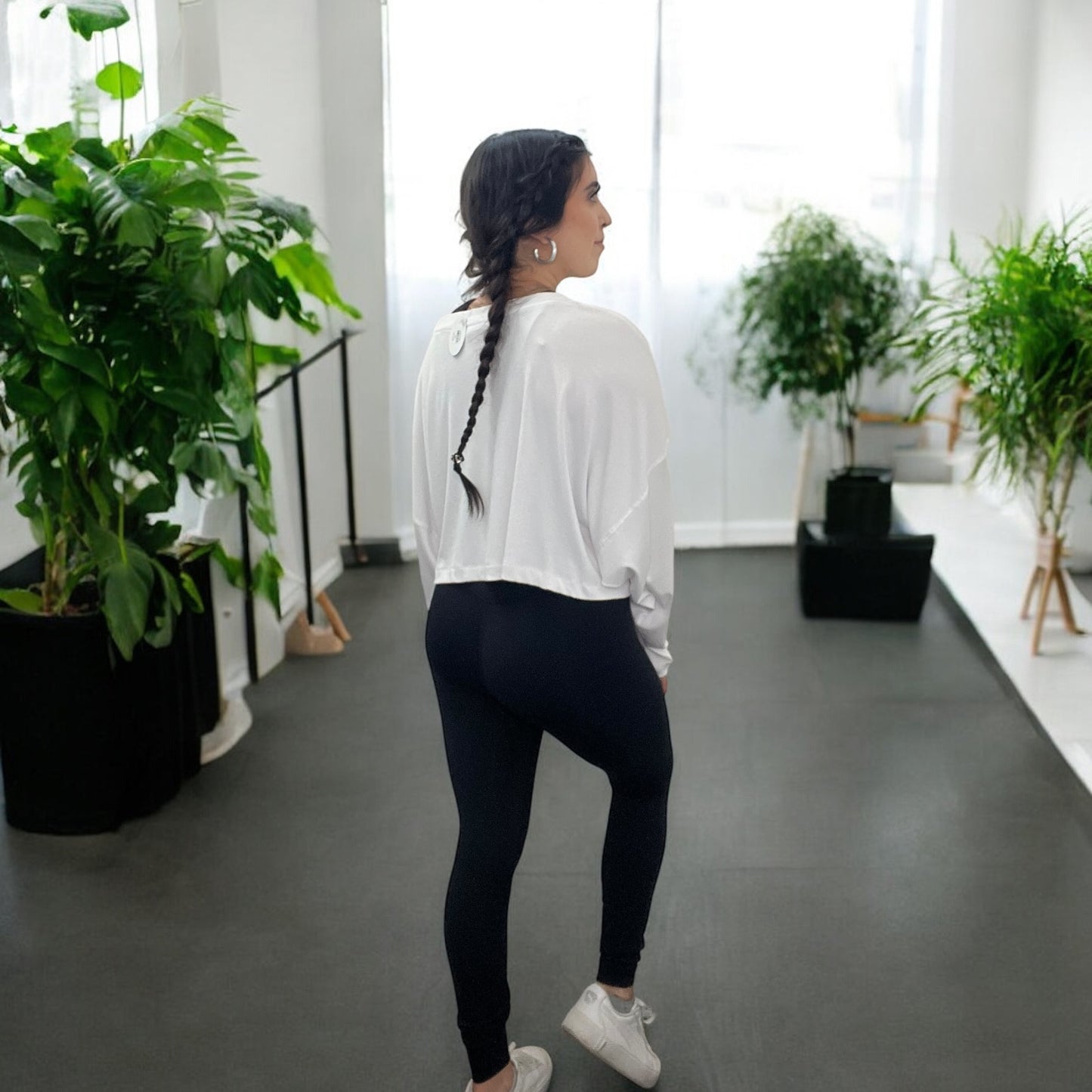 Aria Drawstring Black Legging