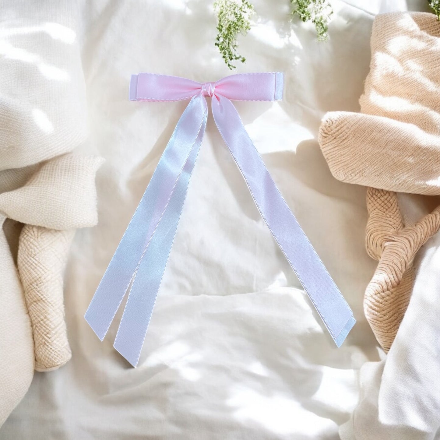 Satin Take a Bow Hair Clip Bows