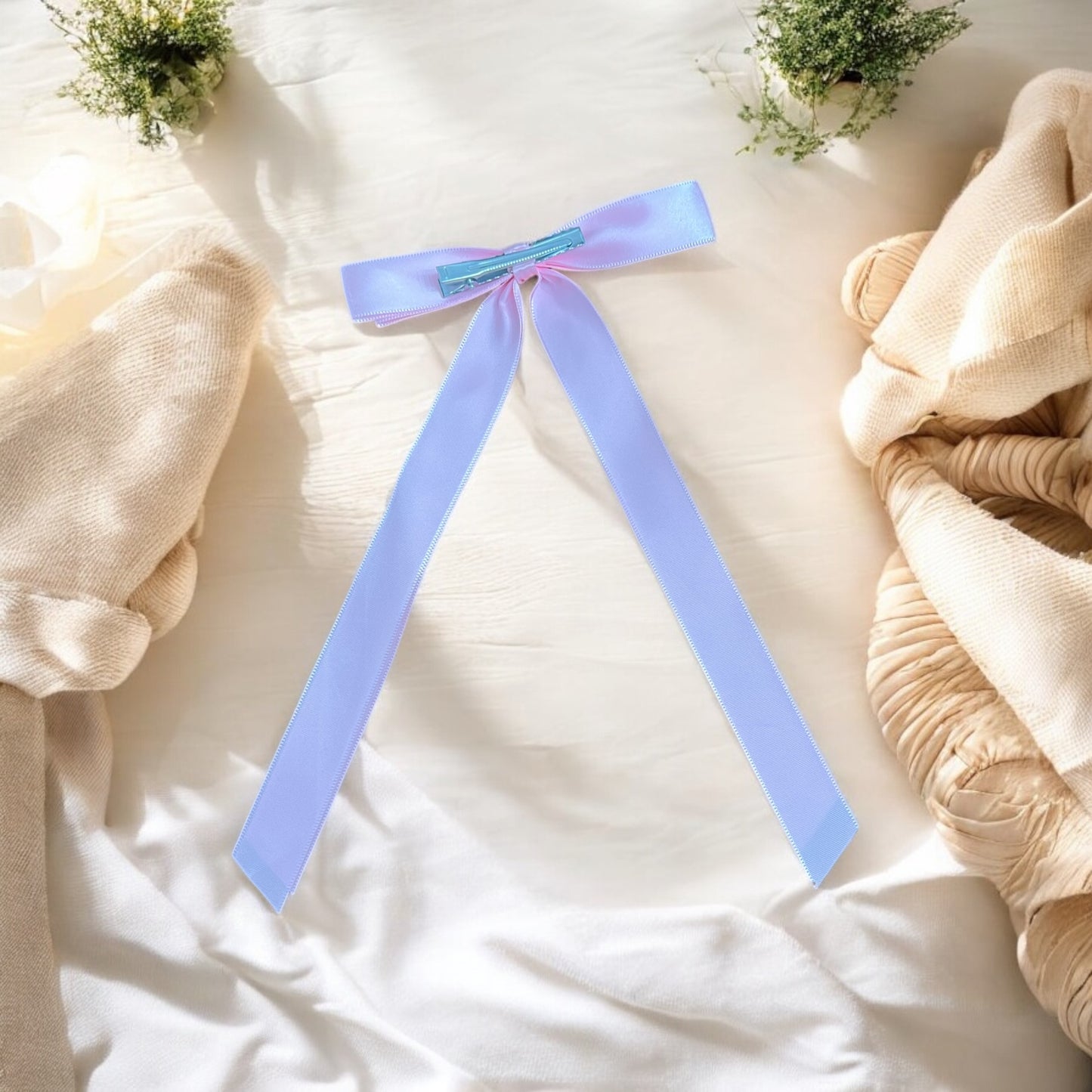 Satin Take a Bow Hair Clip Bows