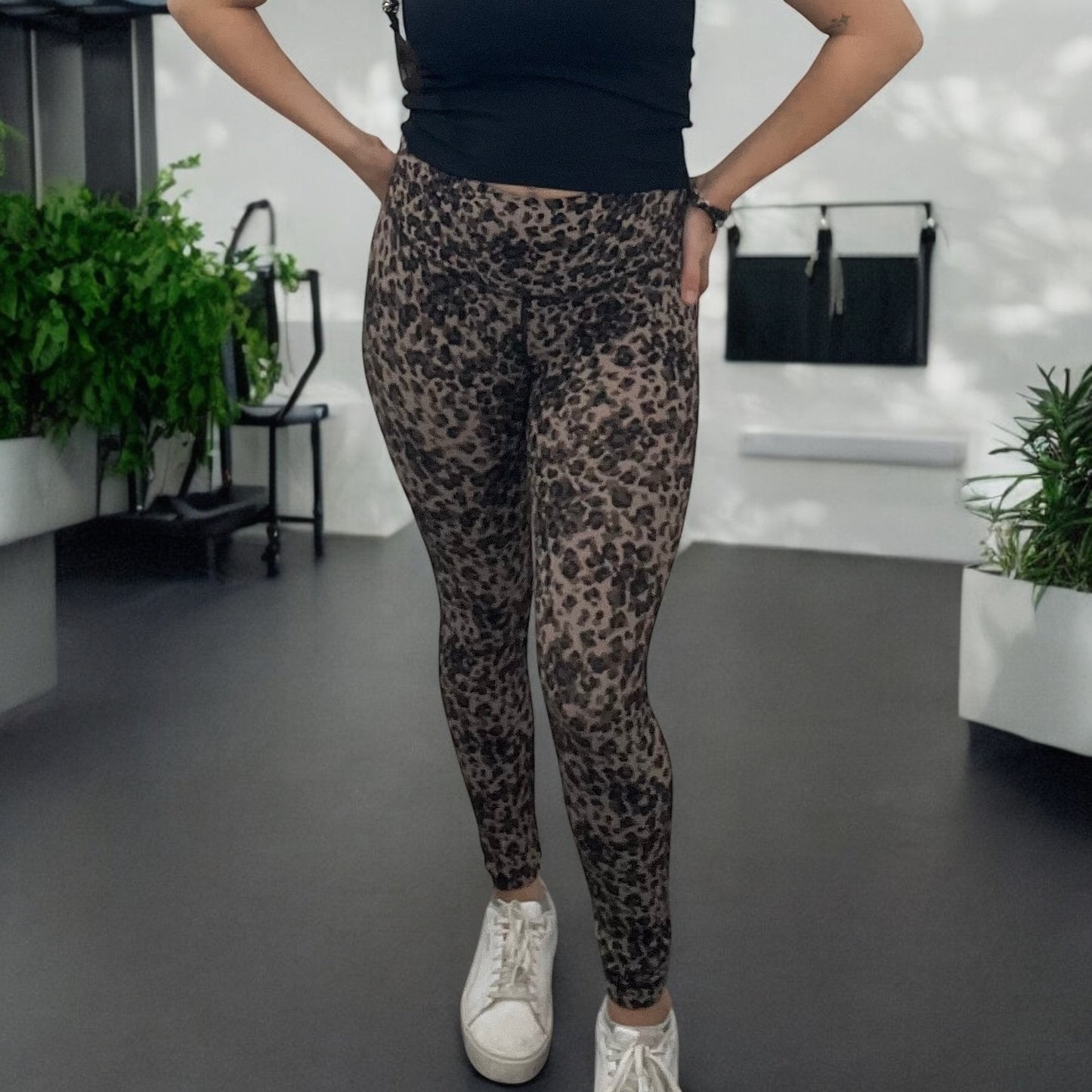 Nancy Ribbed Cheetah Leggings