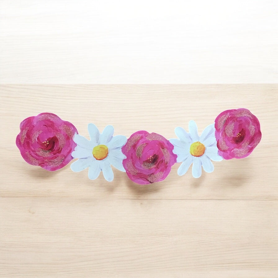 Round Top Flower Spring Garland