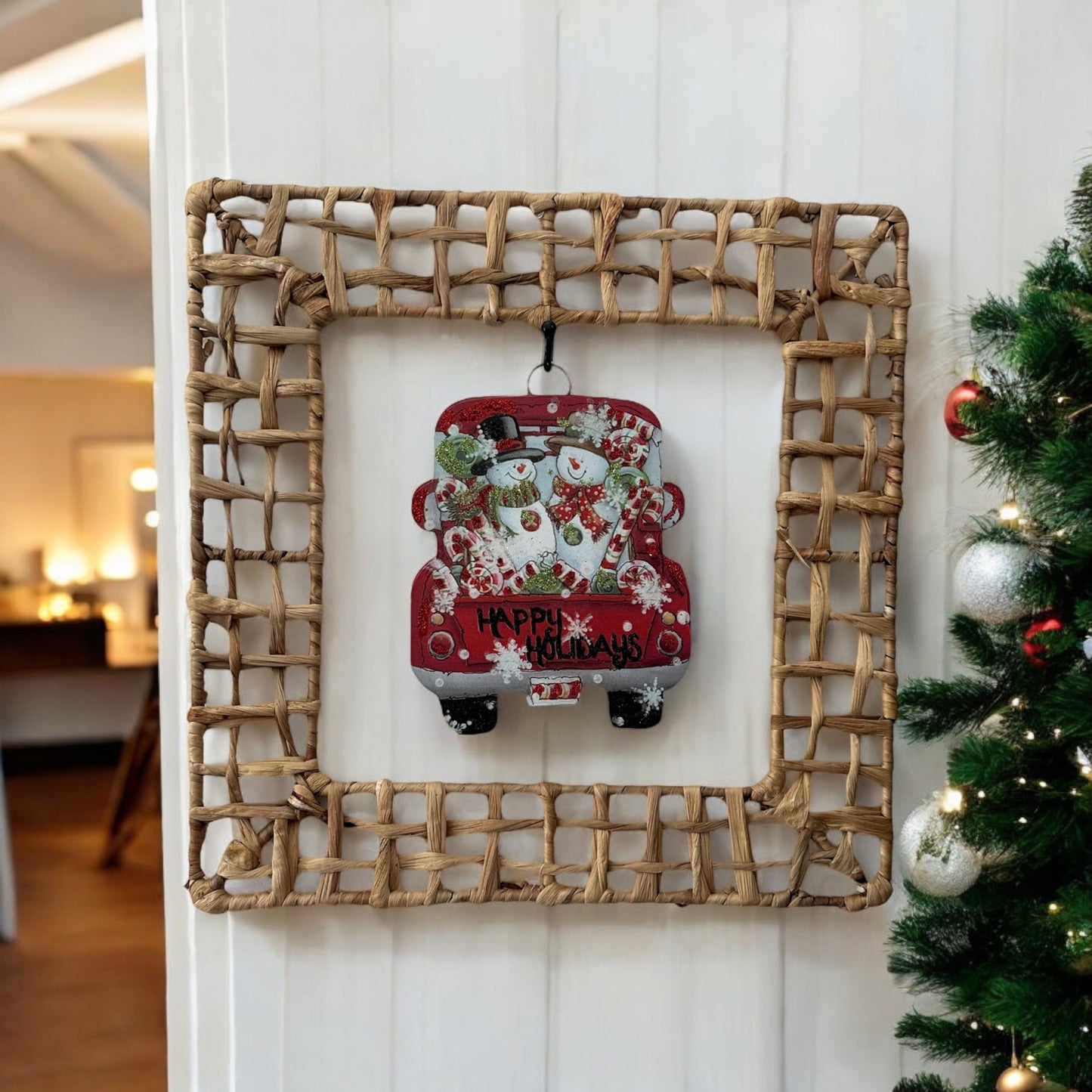 Snowman & Candy Canes Truck Charm