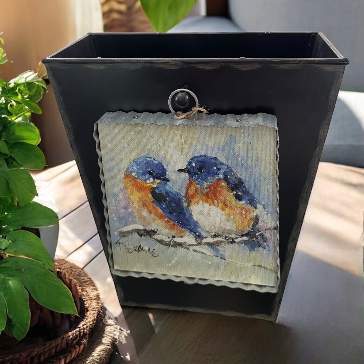 Rozie's Winter Blue Birds Charm