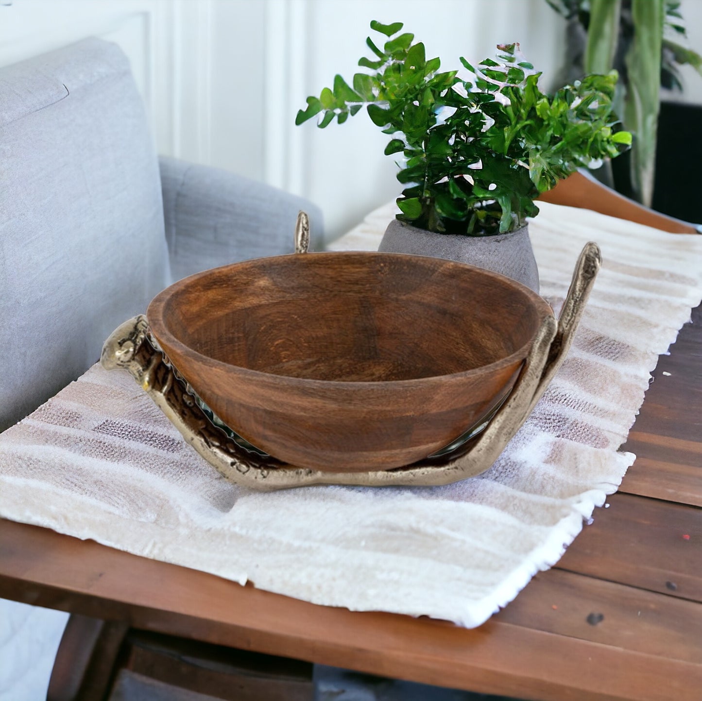 Mango Wood Antler Bowl