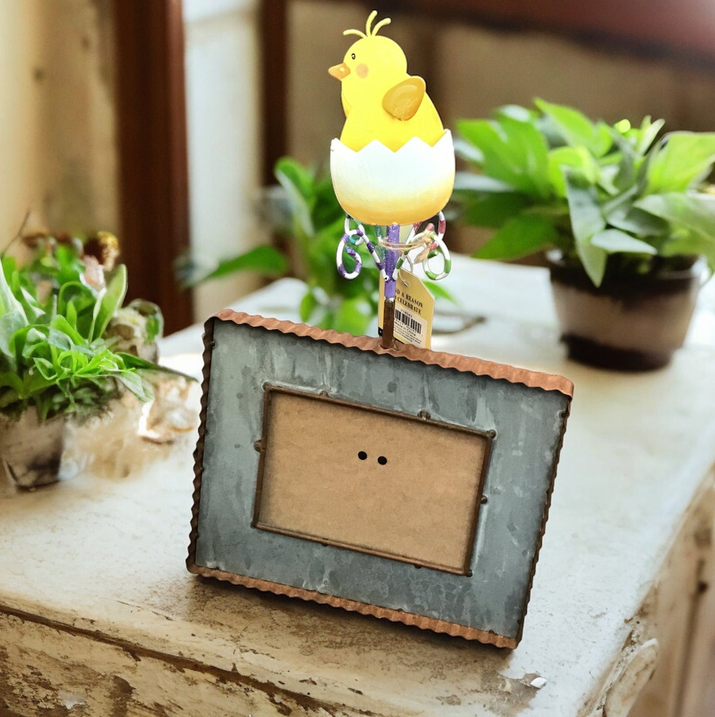 Rust Finial Photo Frame