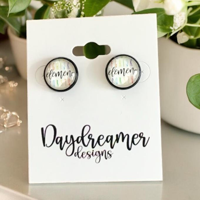 “A, B, C” Teacher Studs