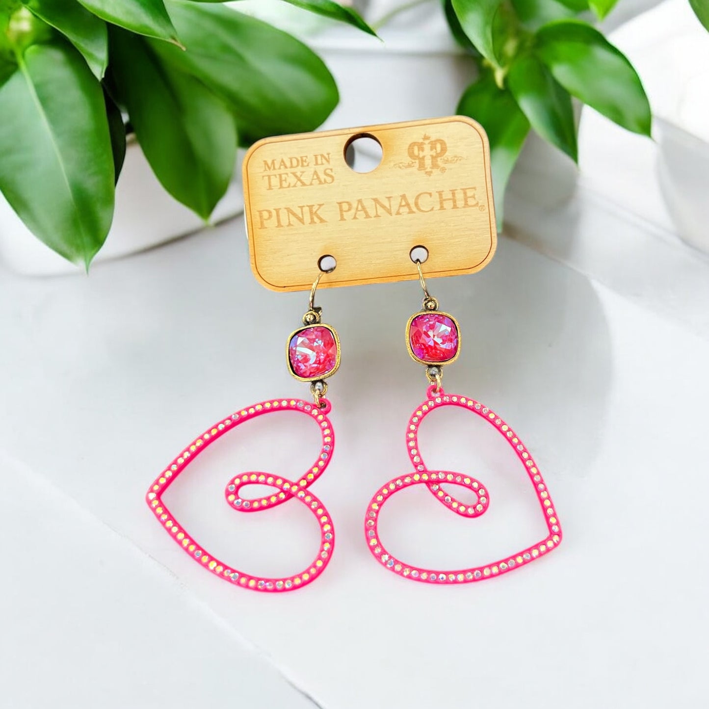Rhinestone Heart Earring