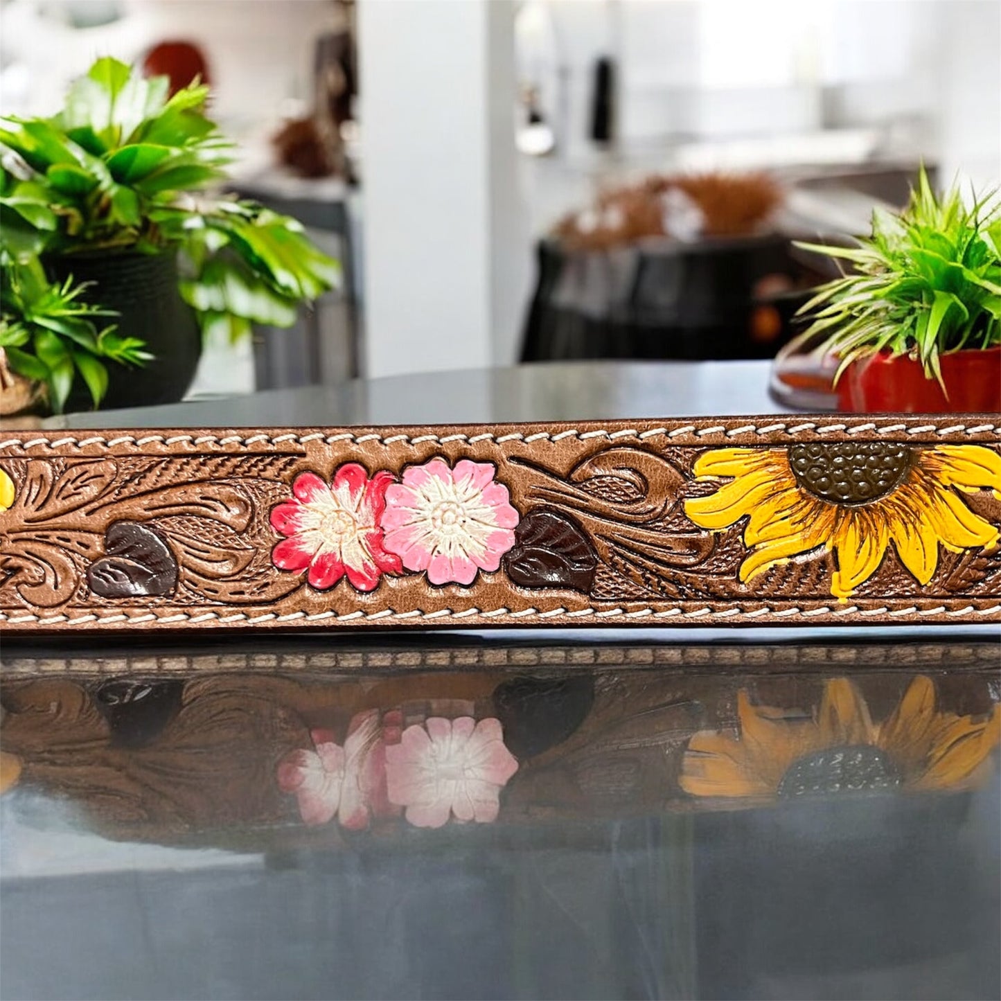 Myra Bouquet Hand Tooled Belt