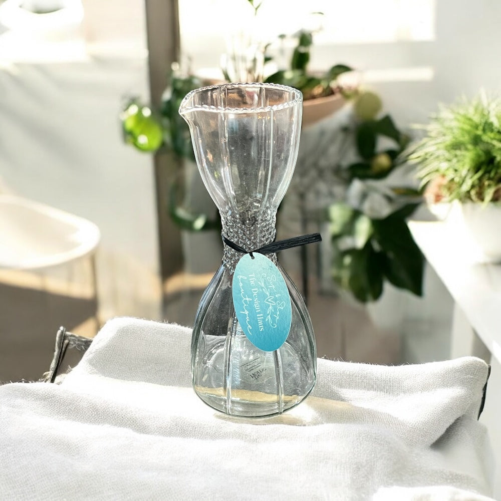 Ruffle Glass Bell Carfe