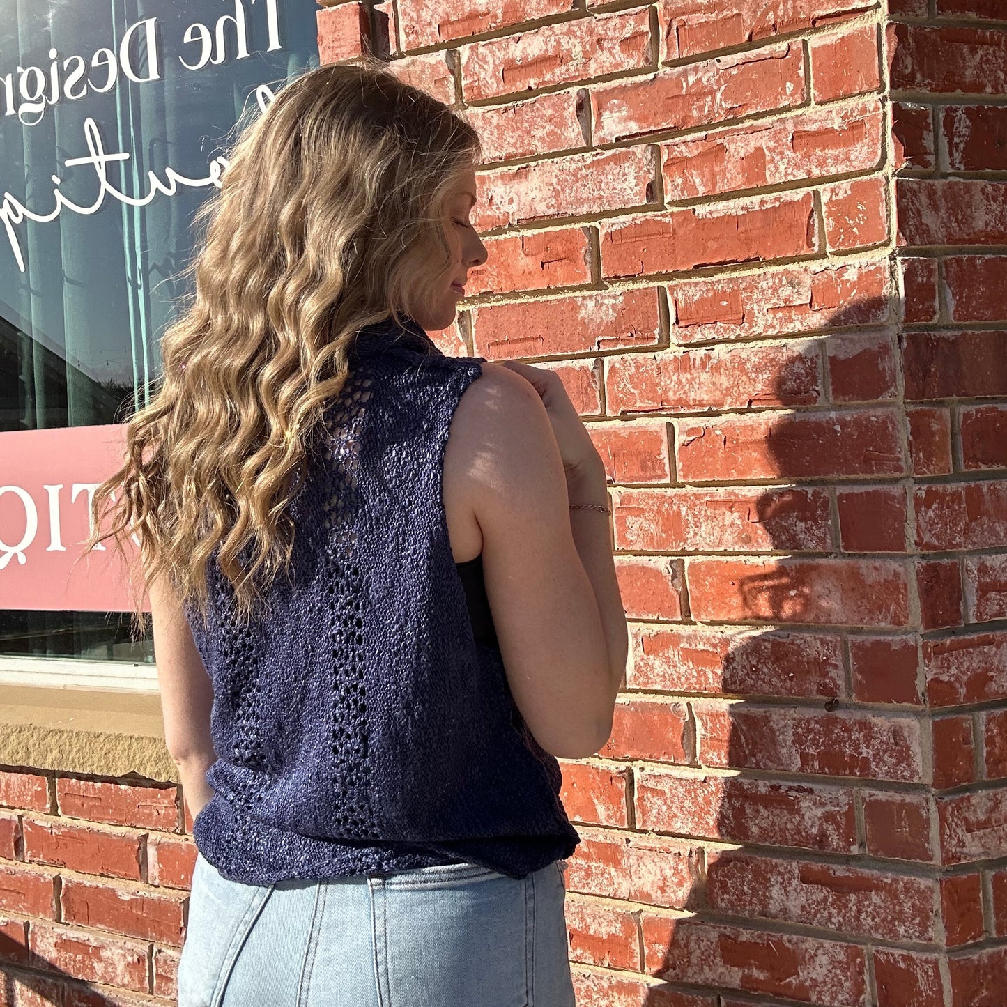 Midnight Blue Knit Tank