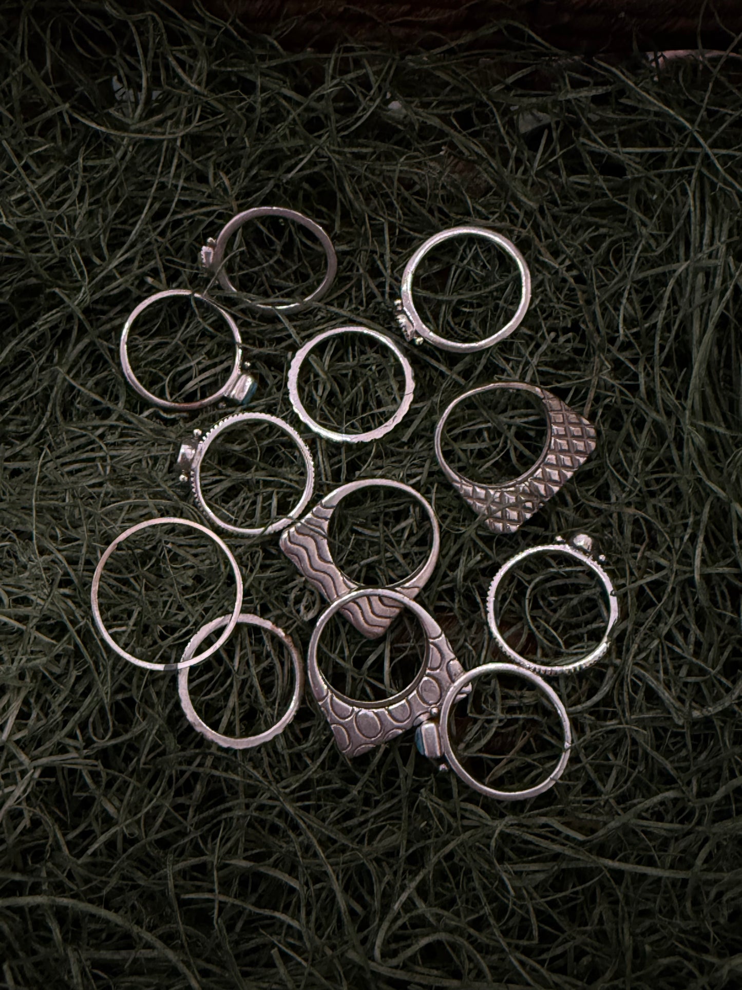 Vintage Sterling Silver Stackable Rings