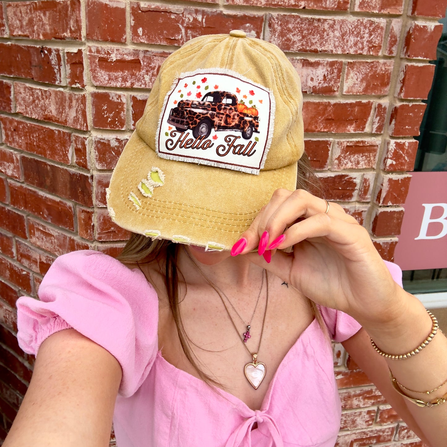 “Hello Fall” Baseball Cap