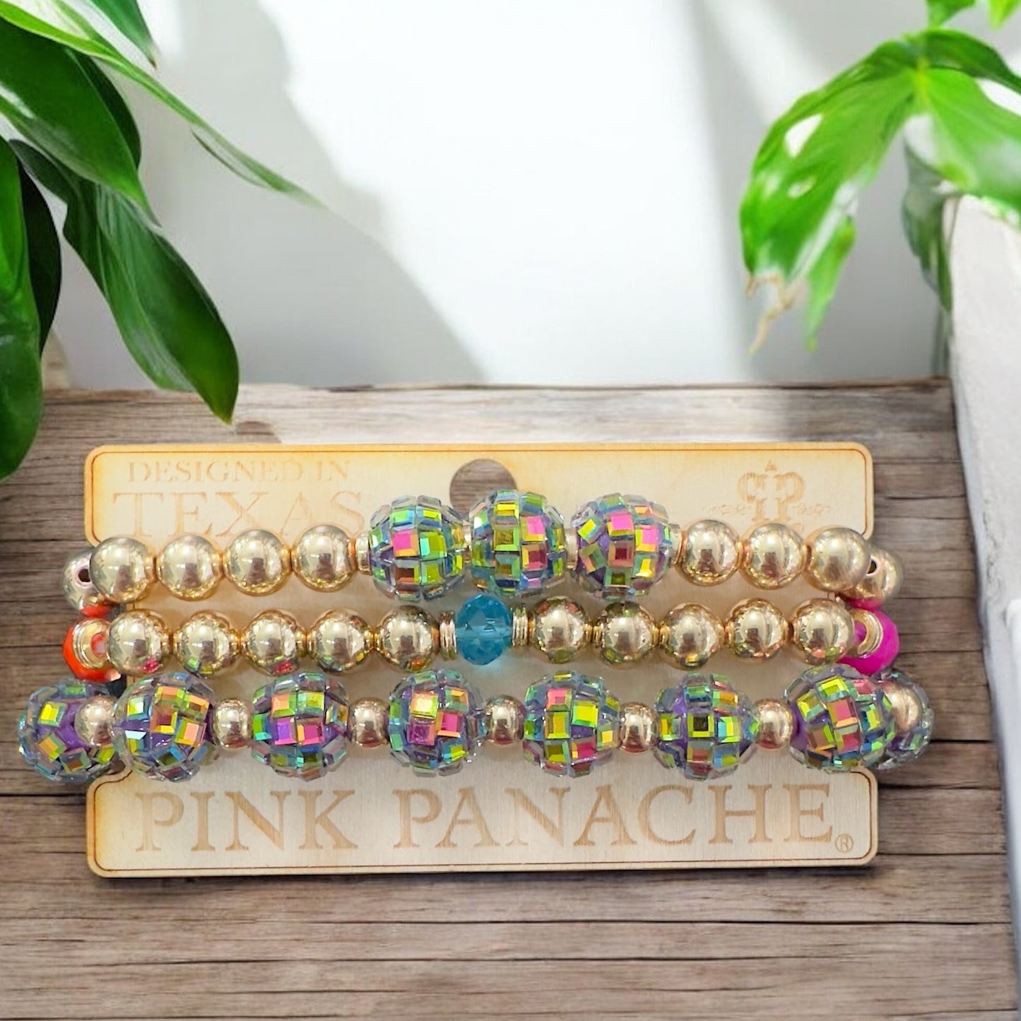Disco Bead Bracelet Set