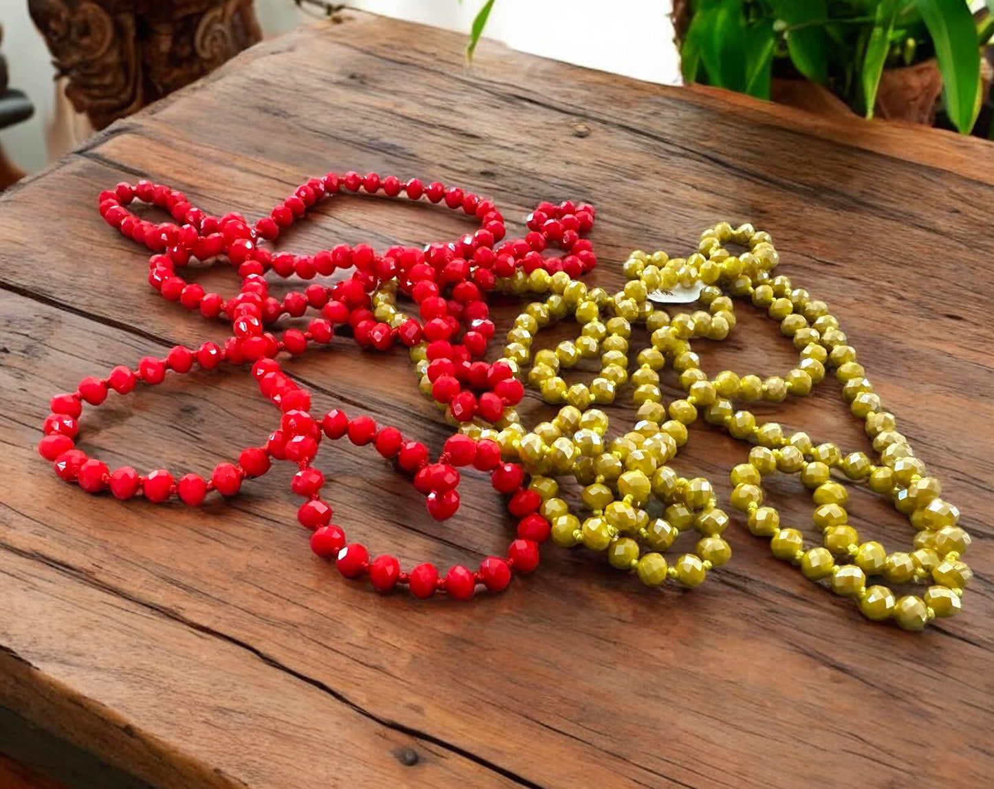 Extra Long Beaded Necklace
