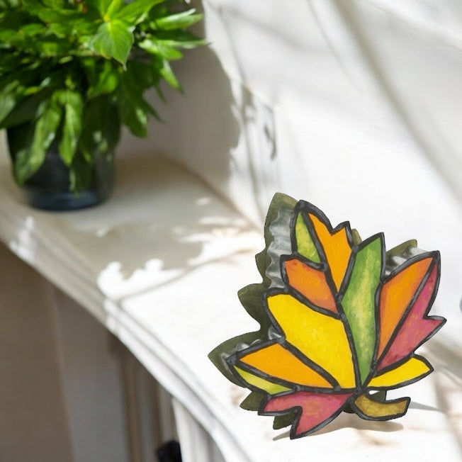 Round Top Double Sided Leaf Decor