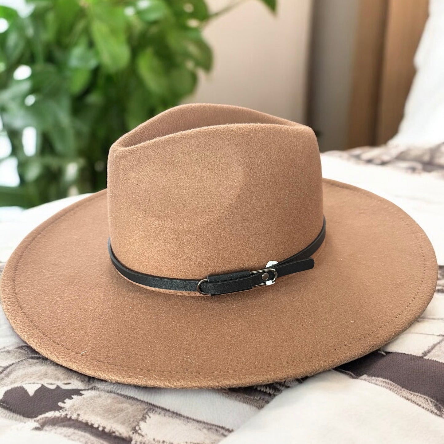 Black Leather Hat Band