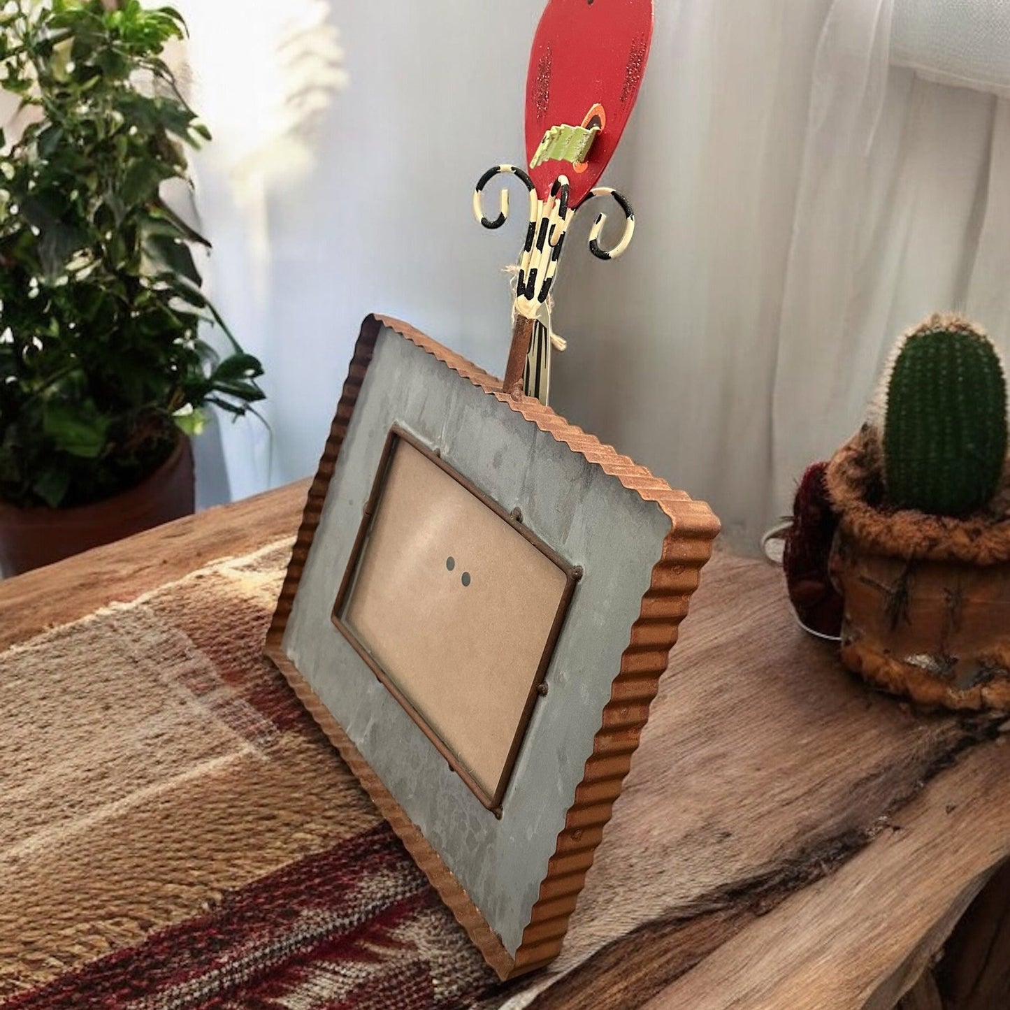 Rust Finial Photo Frame