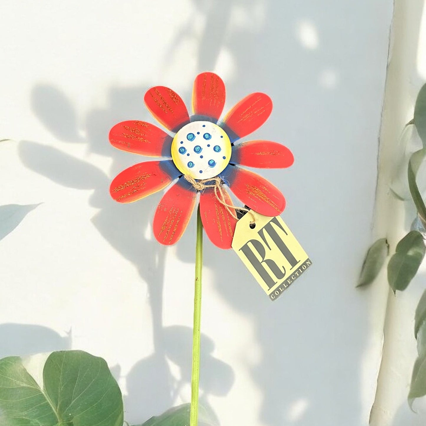 Red, White, & Blue Flowers Stake