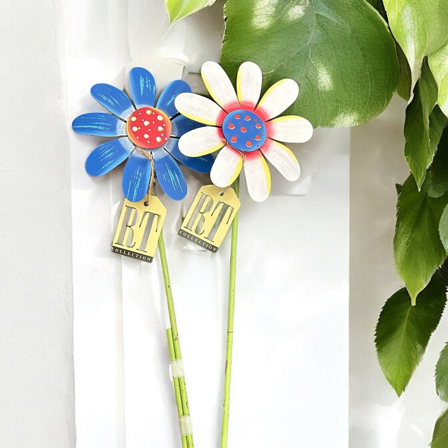 Red, White, & Blue Flowers Stake