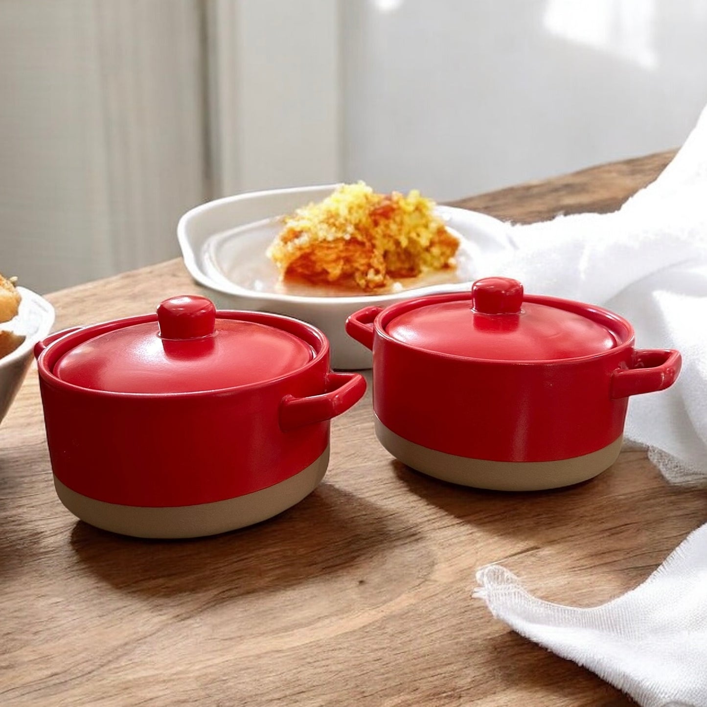 Small Red Casserole Baker