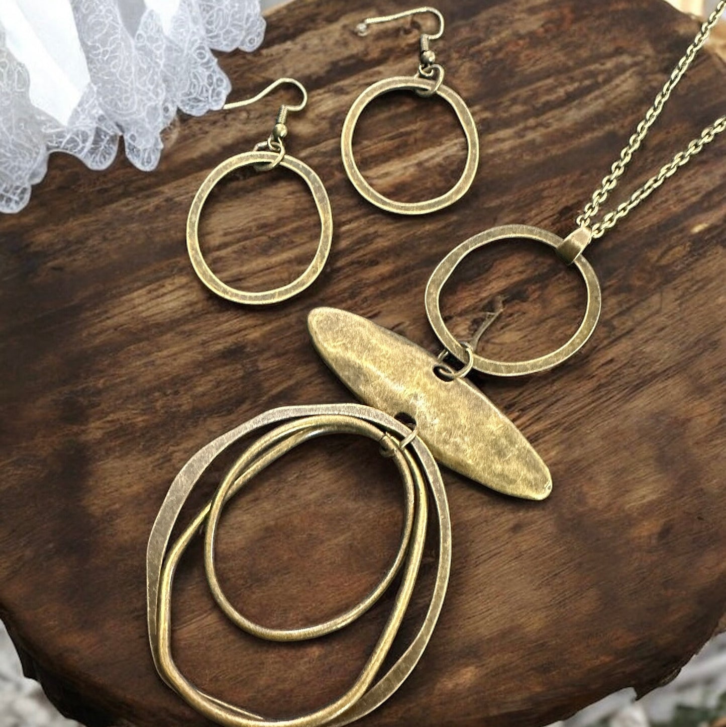 Gold Layered Necklace Set