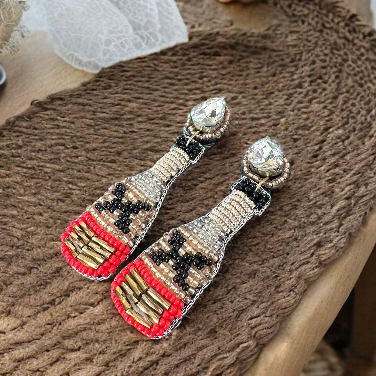 Beaded Drink Earrings