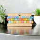 Multicolored 3 Stacked Bead Bracelet