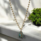 Bronze Turquoise Beaded Necklace with Charms