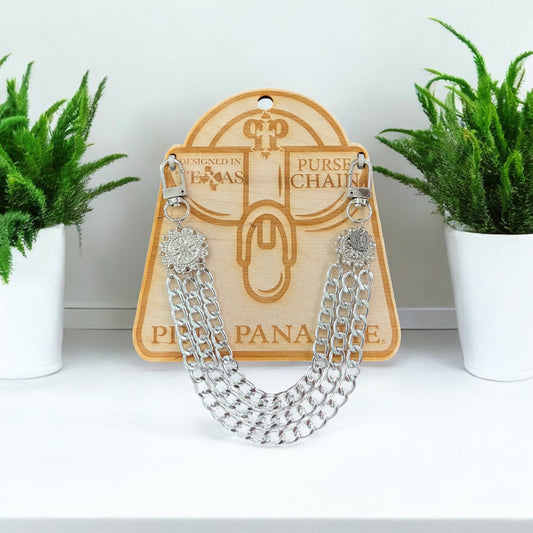 Three Strand Purse Chain with Swivel Hook