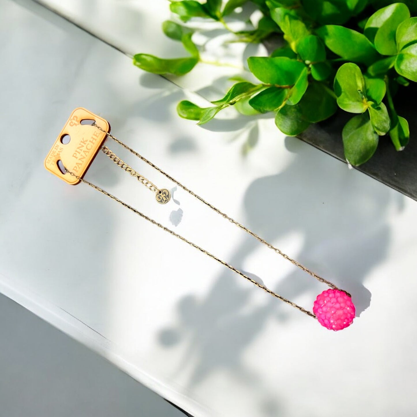 Crystal Ball Chain Necklace