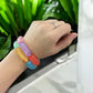 Set of 2 Acrylic Beaded Bracelets