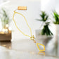 Tinsel Wrapped Gold Diamond Teardrop Necklace