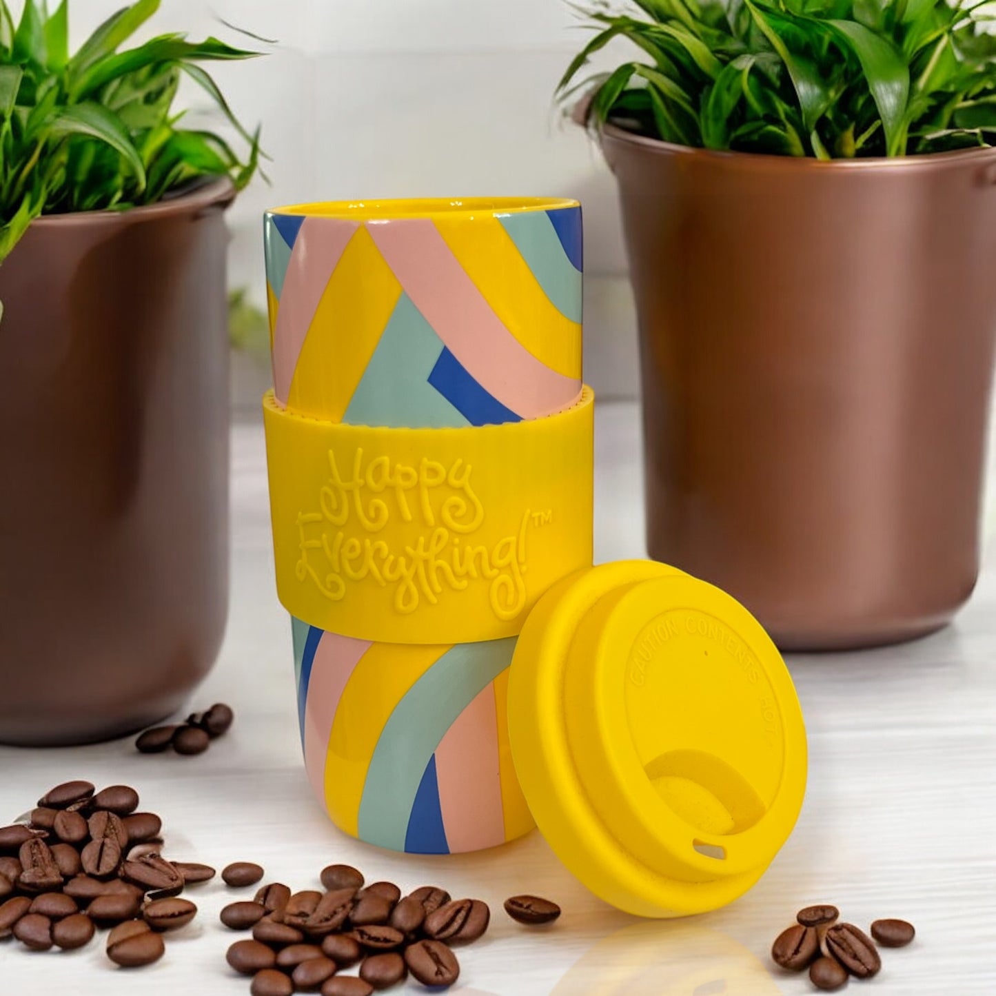 Happy Everything Ceramic Spring Coffee Cup