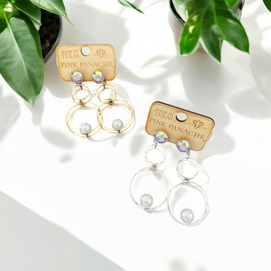 Double circle earring