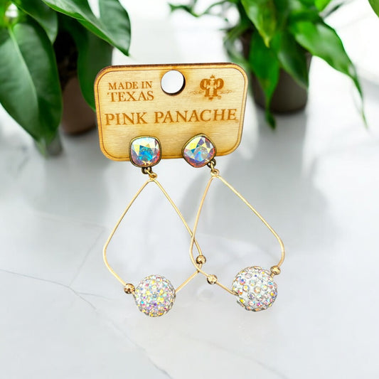 Rhinestone Teardrop Earring