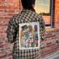 Yellow Snowman Patch Flannel