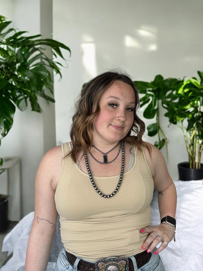 Ribbed reversible tank top