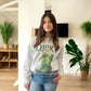 St.Patricks Lucky Girl Cowgirl Boots Sweatshirt