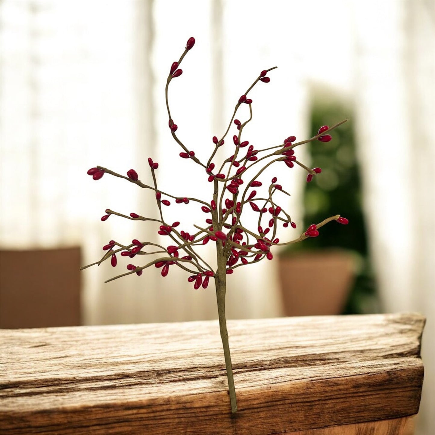 Red Berry Stem Decor