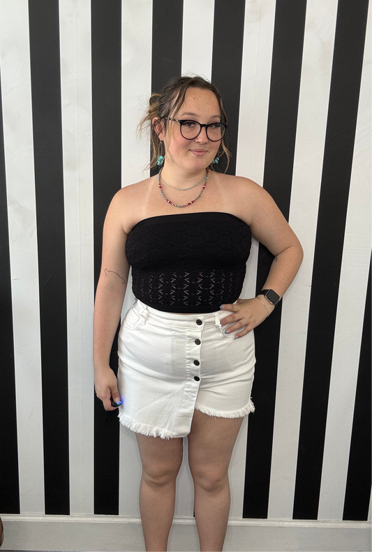 Highrise Buttoned Skort