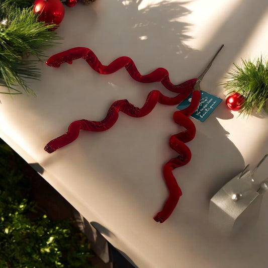 Curly Glitter Stem Decoration