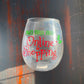 Burton + Burton “Online Shopping” Wine Glass