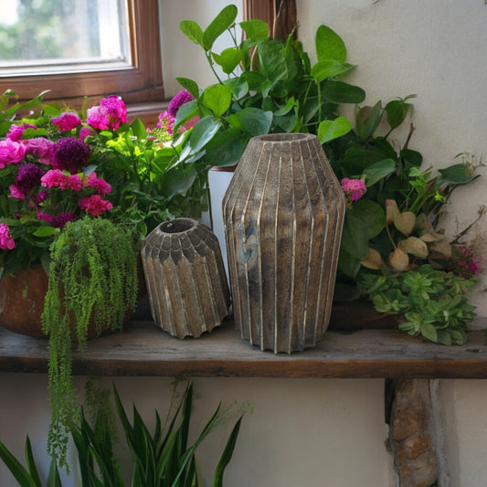 Wooden Decorative Vases